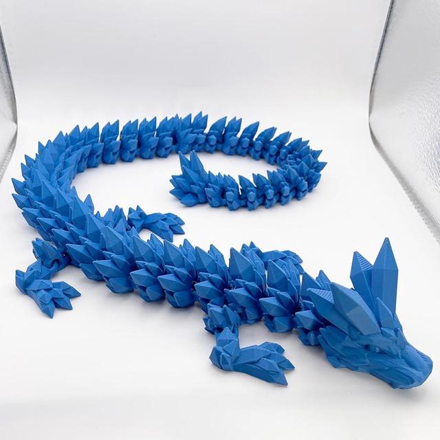 26" Articulated Crystal Dragon – Giant Flexi Desk Toy